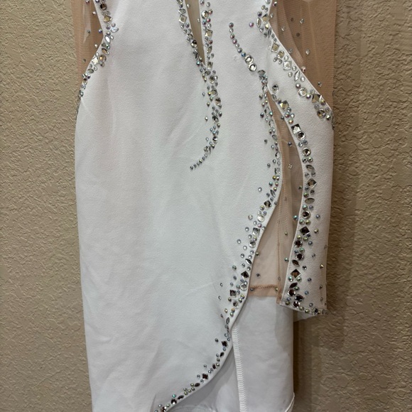 Fashion Nova Elegant White Asymmetrical Dress - Picture 5 of 12